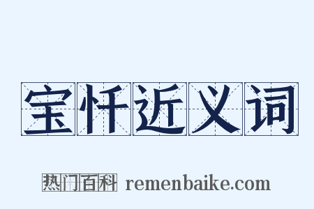宝忏近义词是什么意思的图片